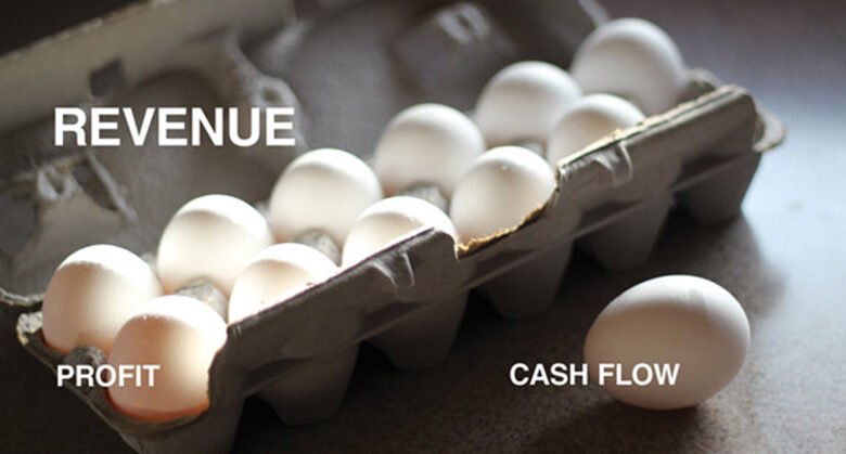 cash flow vs revenue vs profit