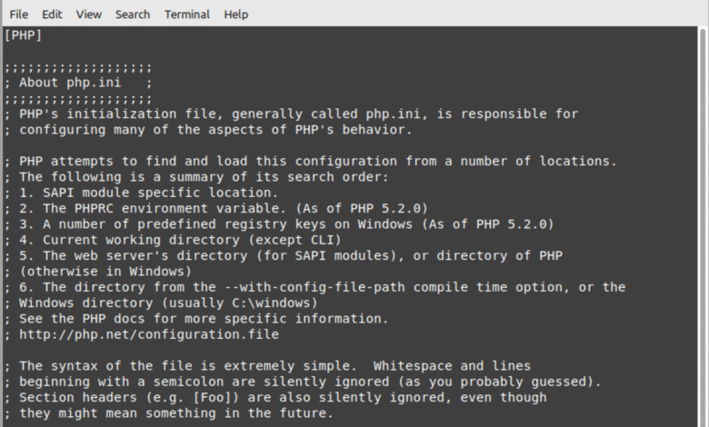 where is php.ini file